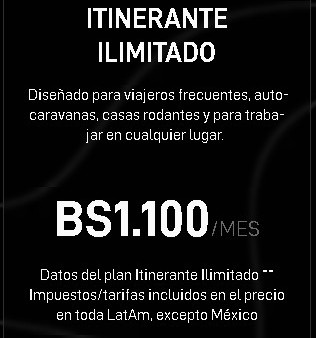 PAGO DE PLAN ITINERANTE ILIMITADO