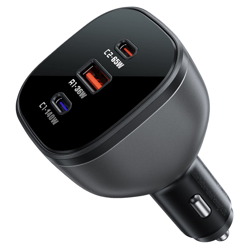 CARGADOR CIGARREA ACEFAST B14 165W PD3.1 (2xUSB-C + 1xUSB-A)