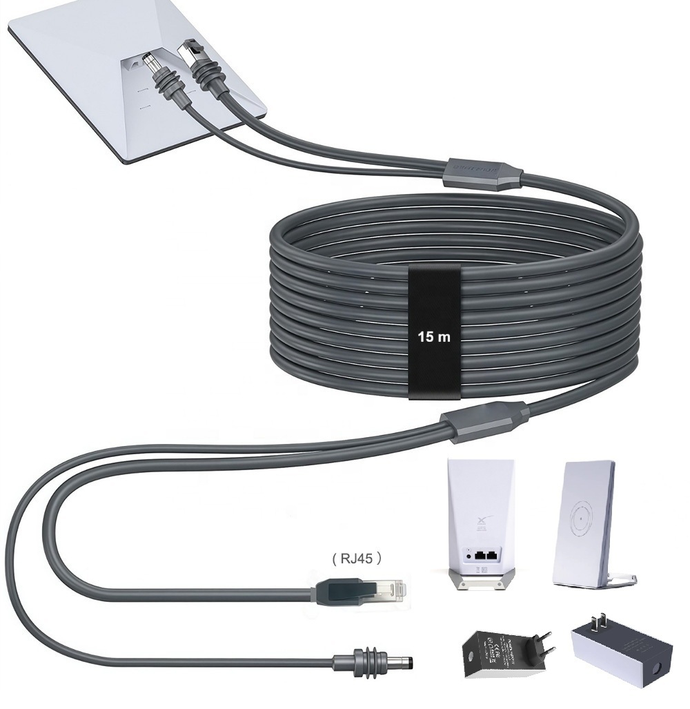 CABLE ETHERNET DUAL 2 EN 1 ETHENET Y ENERGIA STARLINK MINI