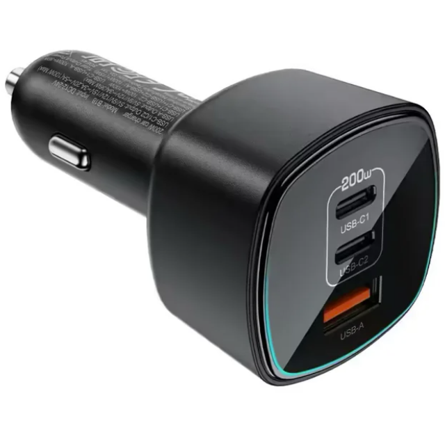 CARGADOR ACEFAST B18 200W - 2X USB-C, USB-A - BLACK